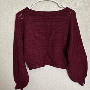 Active USA Maroon Crew Neck Sweater